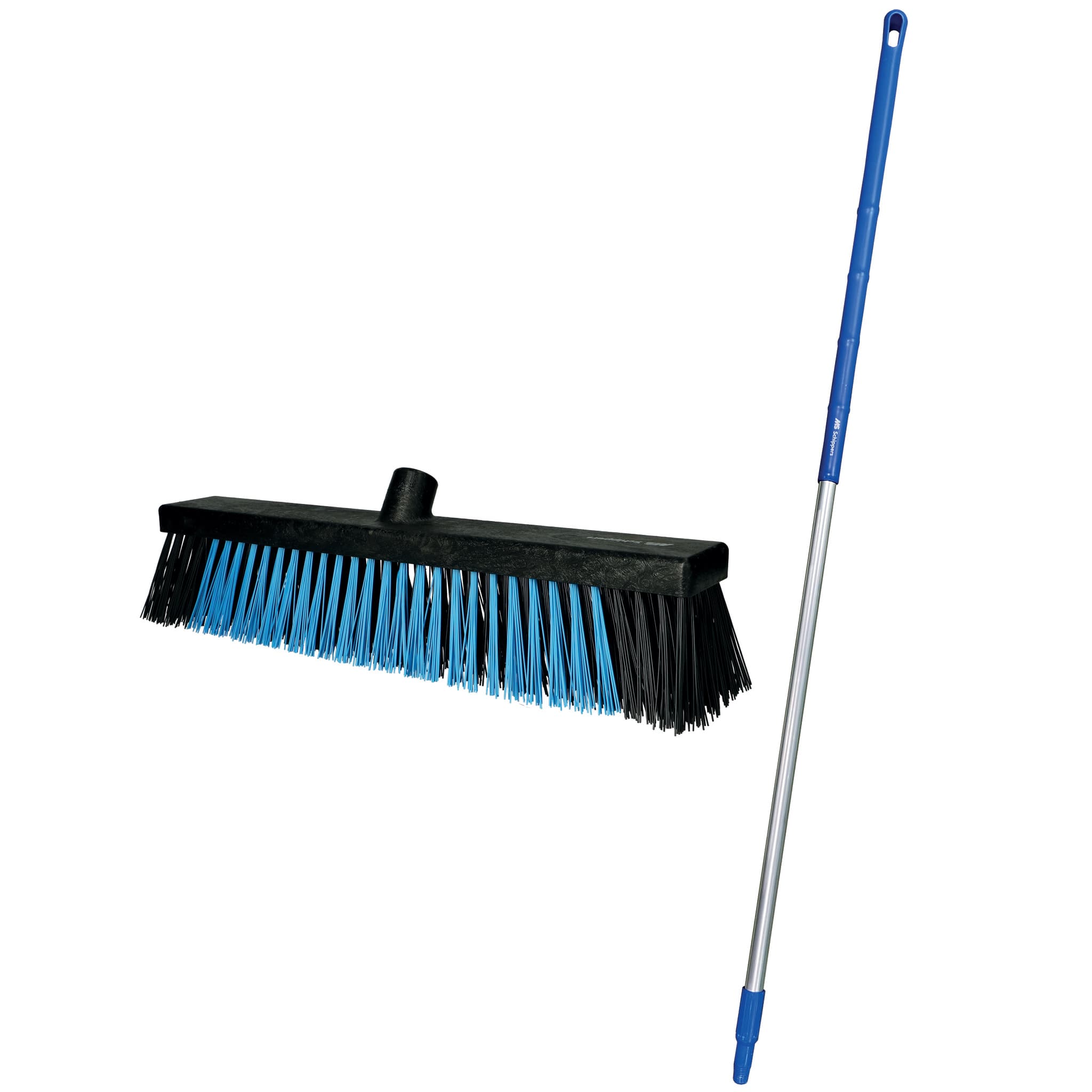 Spare part image MS Outdoor Brush hard polyester 45 cm + handle 150 cm, black/blue