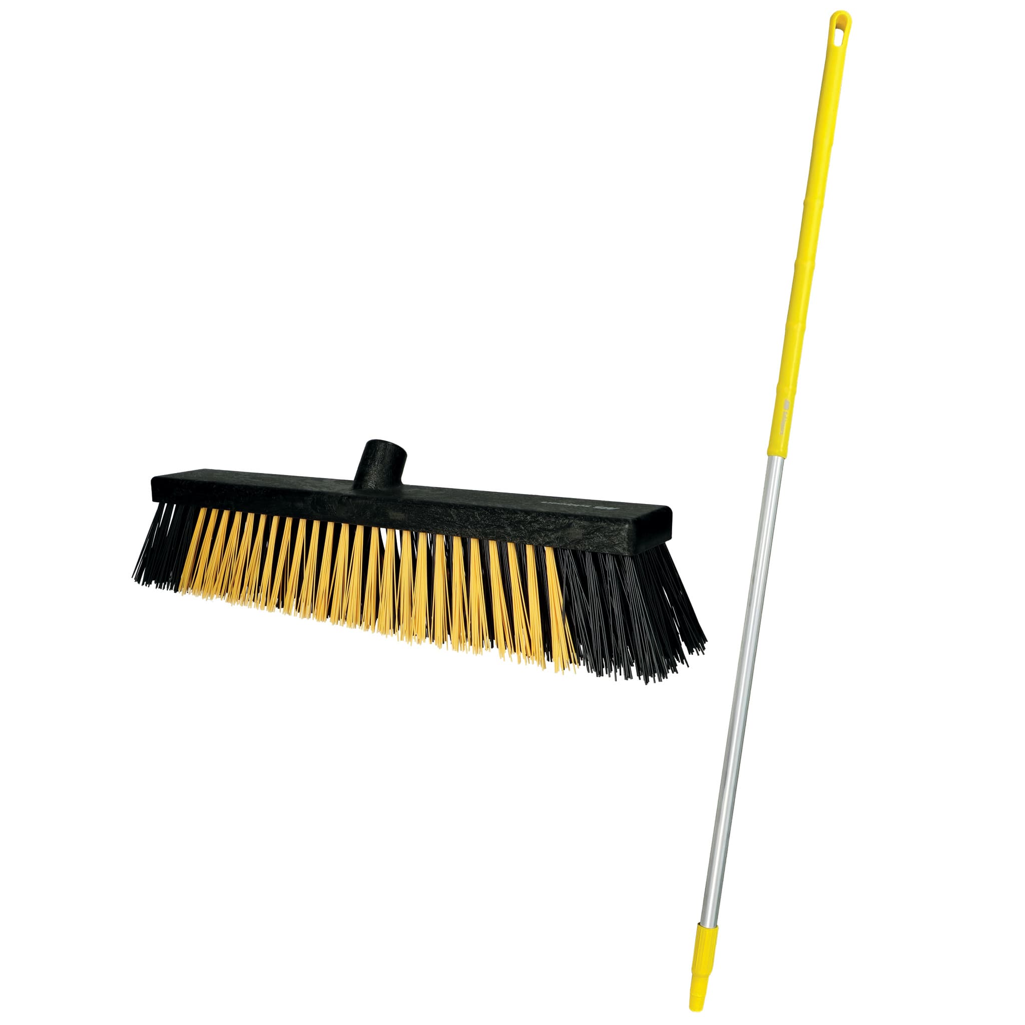 Spare part image MS Outdoor Brush hard polyester 45 cm + handle 150 cm, black/yellow